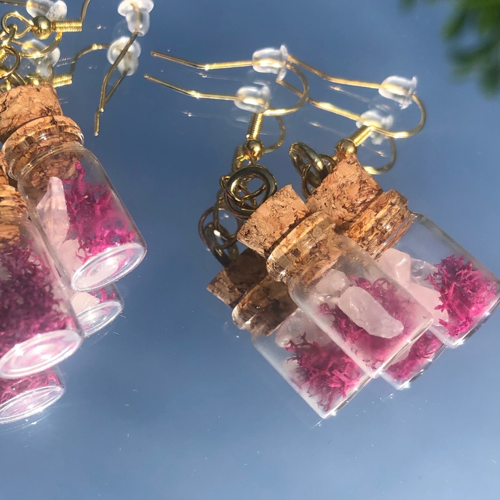 Fairy Faerie Bottle Handmade Earrings ✨🧚